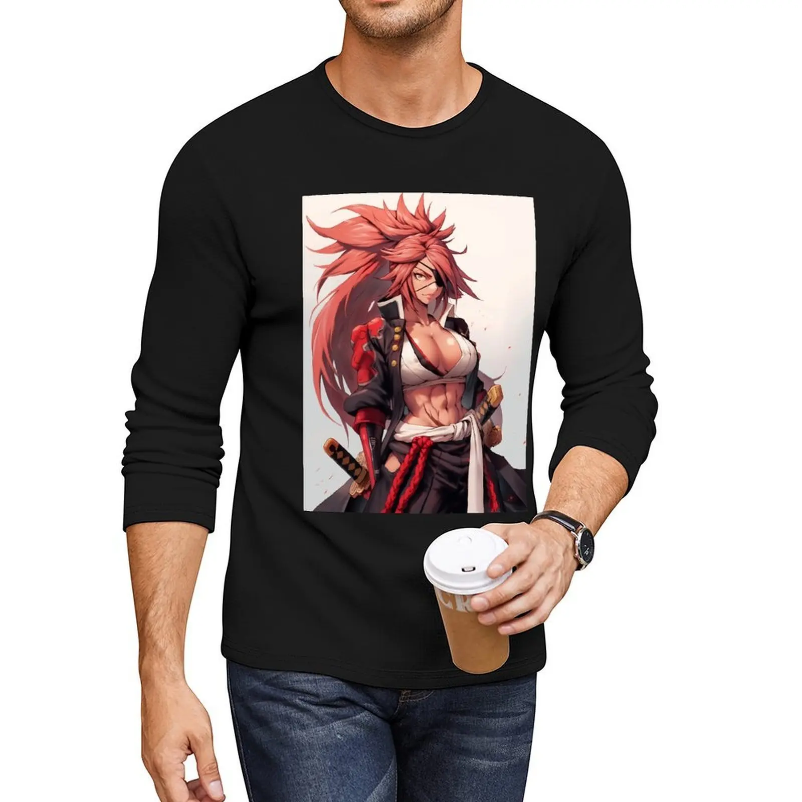 

Baiken Long T-Shirt graphic t shirts black t shirt boys white t shirts tops shirts for men cotton