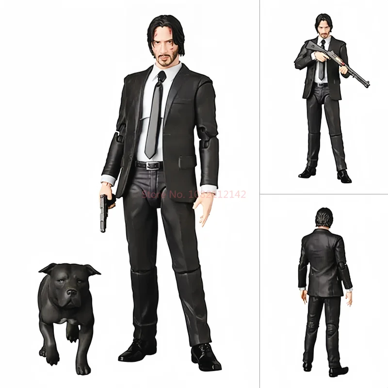 Novo 6 polegadas john wick figura de ação cão keanu reeves baba yaga filme figura personagens modelo boneca as coleções brinquedo presente natal