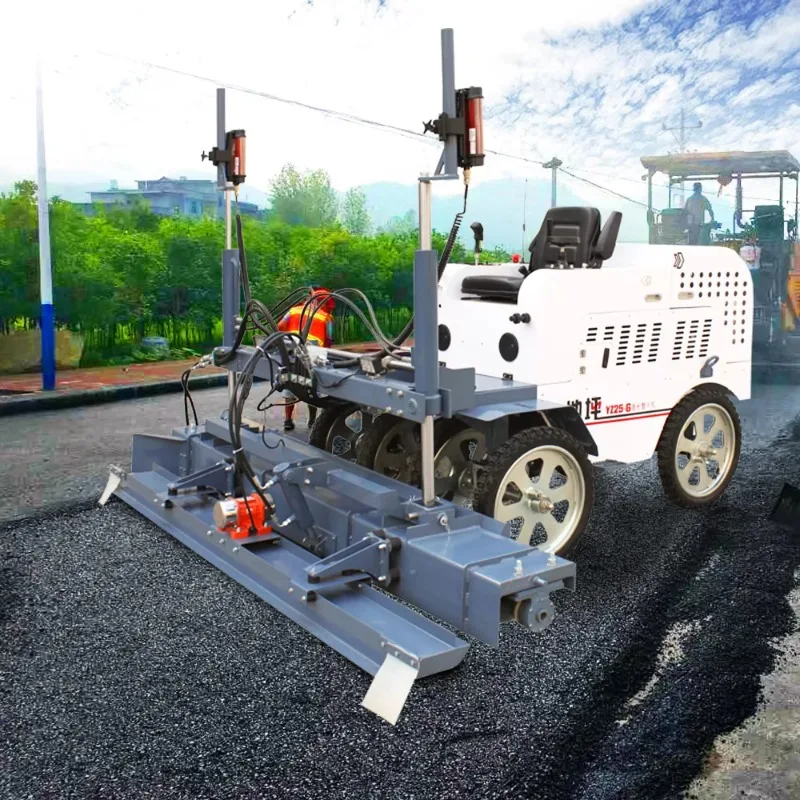 Construction Special Laser Floor Screed Machine Designed For Concrete Ground Pouring Leveling Vibration Compaction All In One