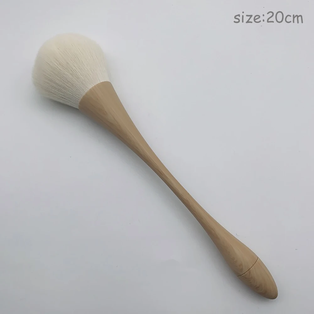 Nail Dust Brush, Manicure Cleaning Brush, Blush Brush Makeup Tools, Large Nail Powder Brush With Wooden Handle