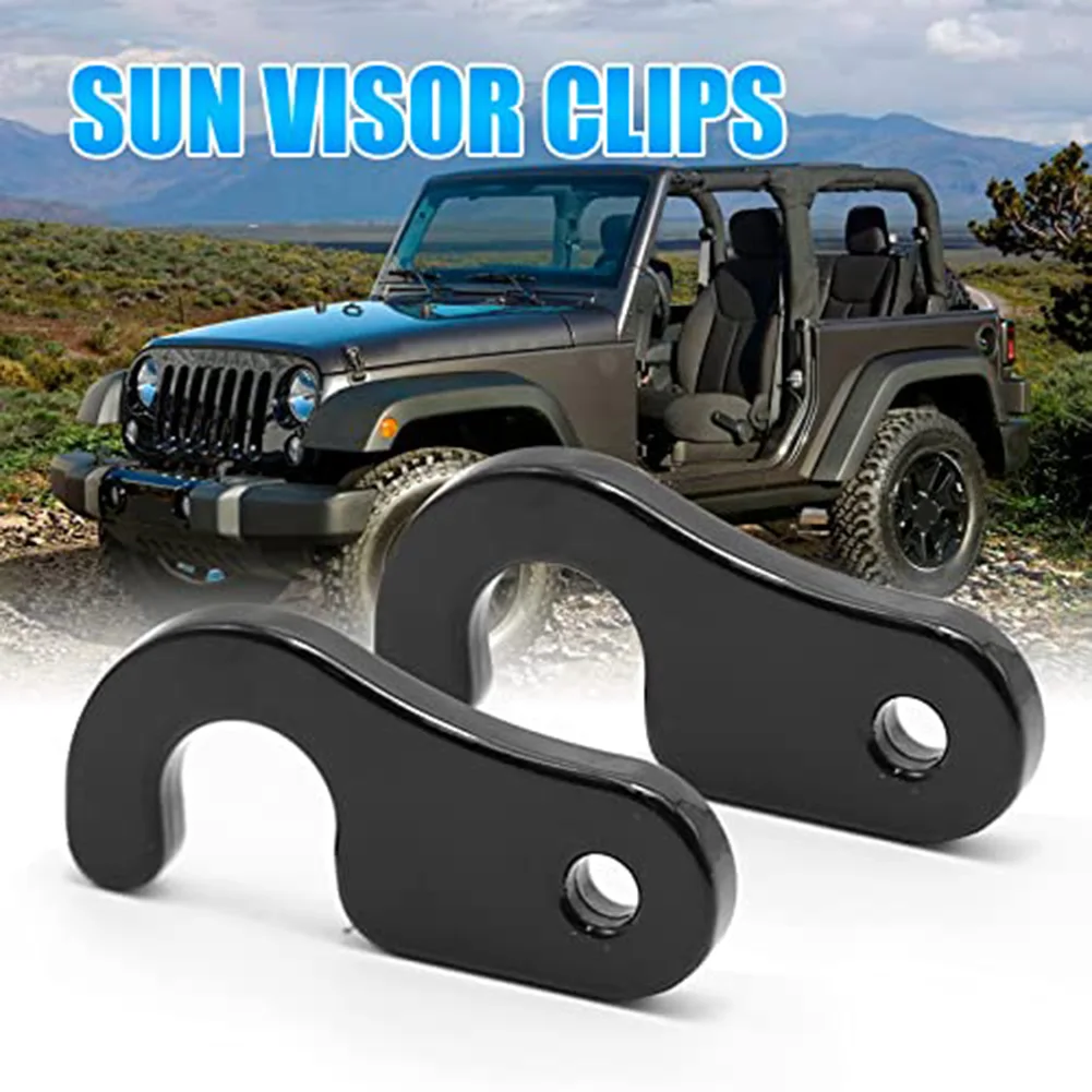 مشابك حاجب الشمس باللون الأسود الداخلي لسيارة القيادة، لون أسود أنيق، أداء طويل الأمد، مرفق سريع #5