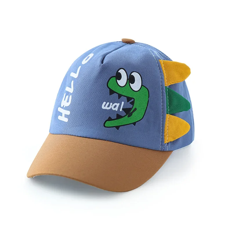 Baby Cartoon Dinosaur  Hat Soft Cotton Boys Girls Baseball Cap Summer Outdoor Infant Girls Sun Hats