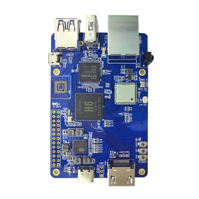 Placa de desarrollo Lctech Pi H6, placa de desarrollo AI Open Source Maker, compatible con Linux y Android para Raspberry Pi