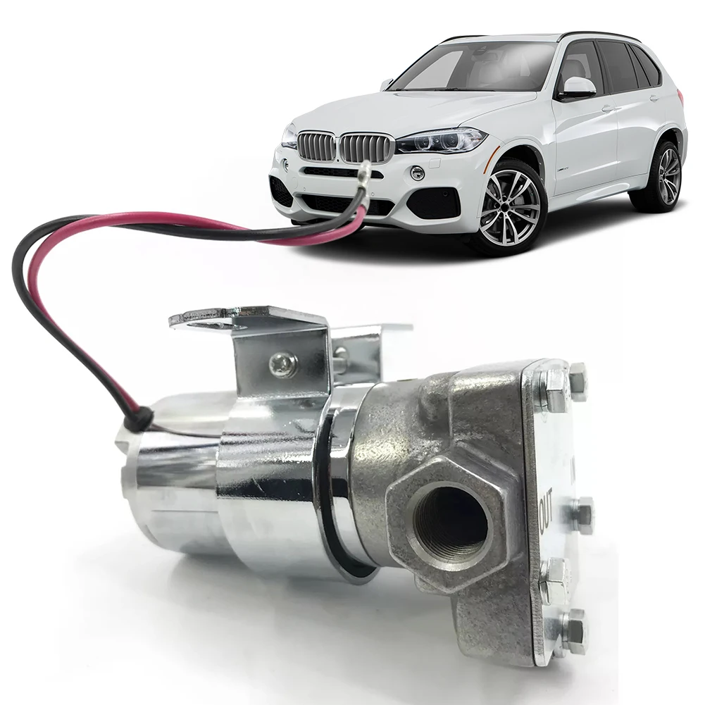 

110 GPH Electric Fuel Pump 3/8Inch NPT Inlet & Outlets Universal Electric Fuel Pump Electronic Fuel Pump Chrome Finish