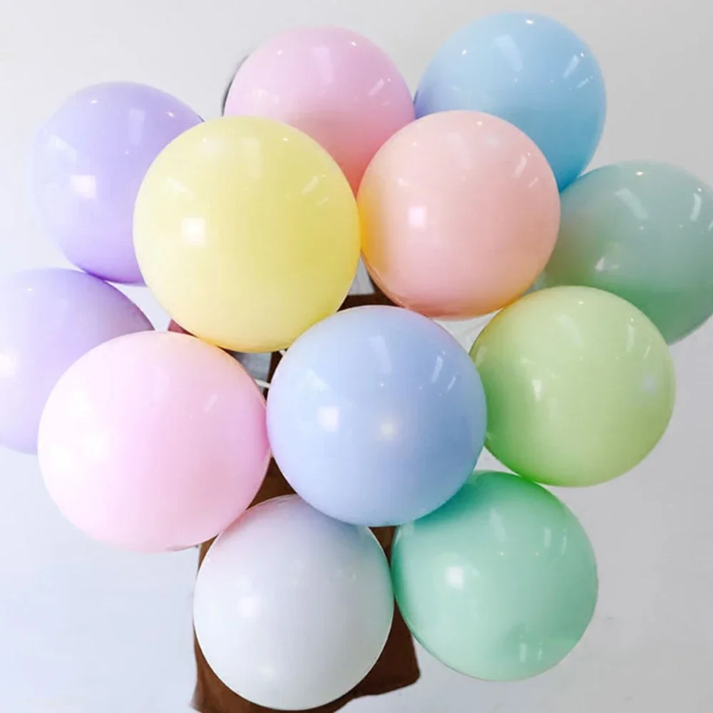 New 10/20/30pcs 5/10/12Inch Pastel Latex colorful Balloon Macaron Pink Blue Balloon Wedding Birthday Party Baby show Decoration 