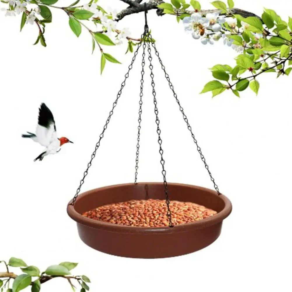 Hanging Bird Bath Set Space-saving Hanging Design Multi-functional Hanging Bird Bath Tray Bowl for Birds for Hummingbirds