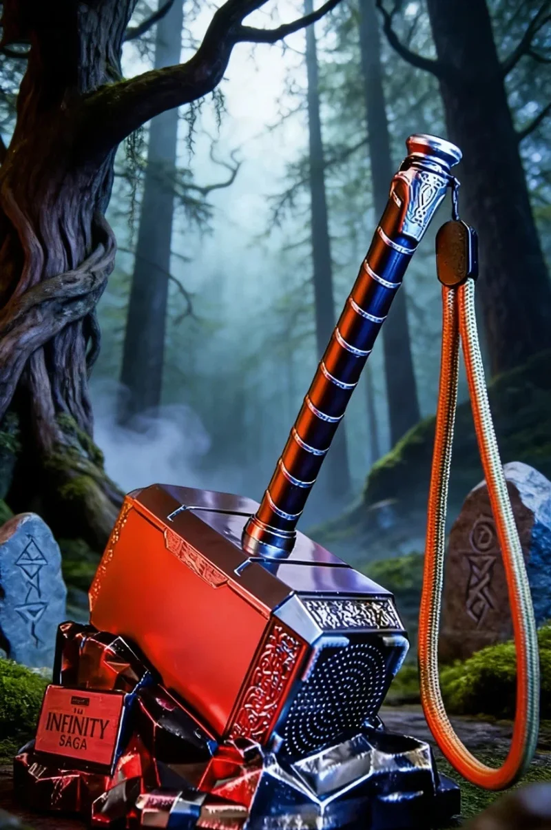 

В наличии: Креативная закладка-колонка Qianshi Mech Thor's Hammer с Bluetooth, подарок на день рождения, украшение, сюрприз и модный аксессуар