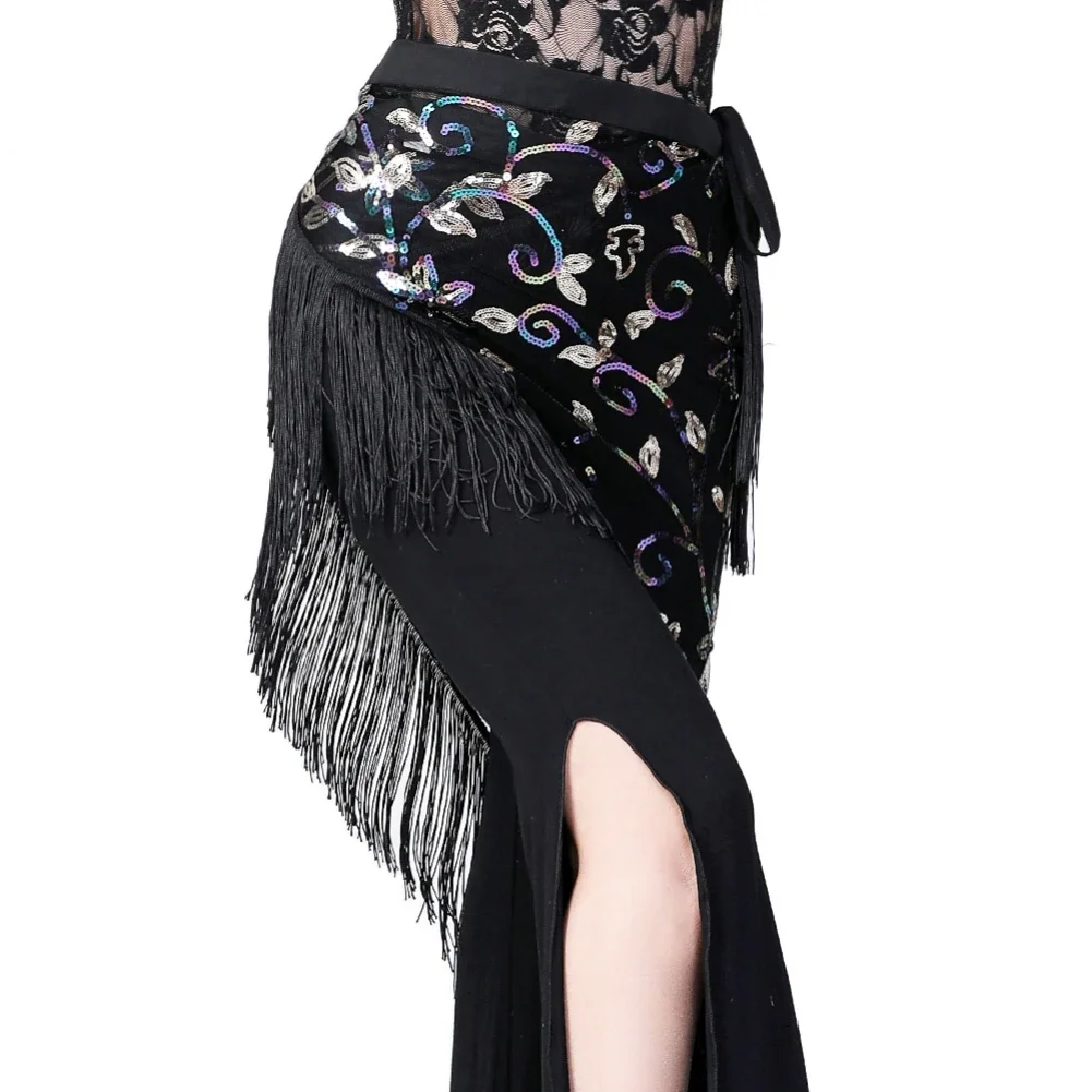 الرقص اللاتينية شرابة وشاح الورك مهدب الخصر البطن الورك الثلاثي Bandag الرقص الشرقي وشاح الورك الدانتيل شال الورك مثلث منشفة