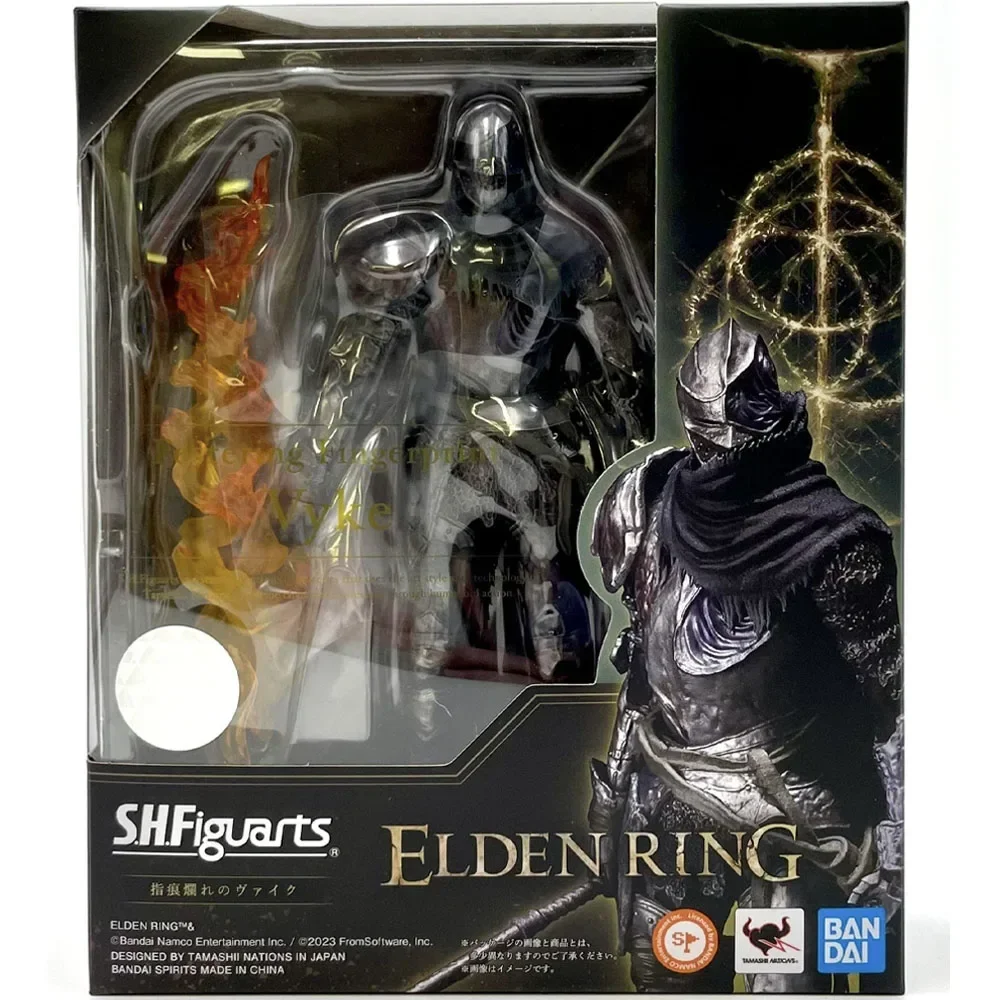 In Stock Bandai S.H.Figuarts Series The Elden Ring Knights of The Round Table Crazy Fire Vic Anime Action Figures Model Toy Gift