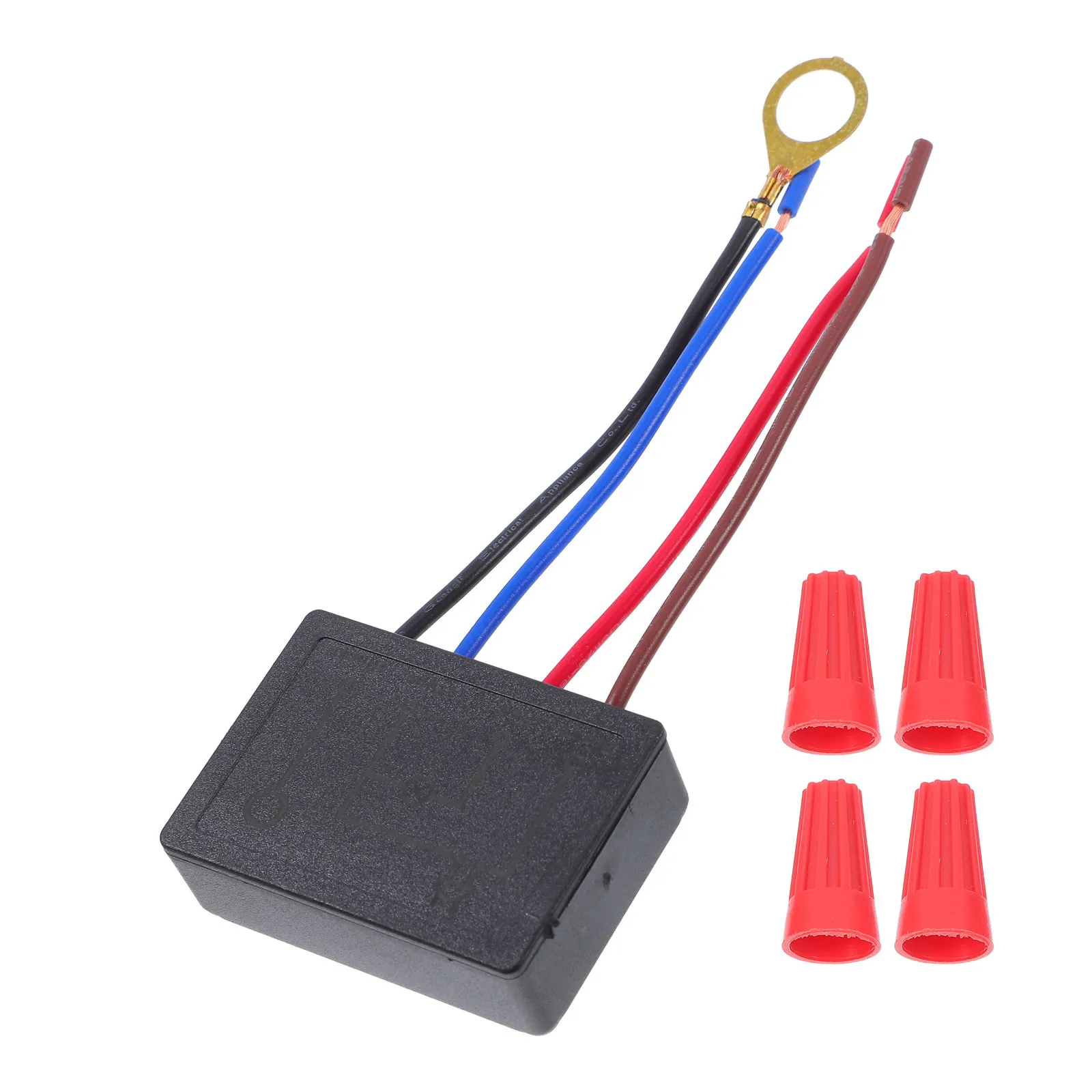 1Set Touch Dimmer Switch Touch Sensor Module Replacement Black Compatible Dimmable LED Incandescent Halogen Lamp Control Desk