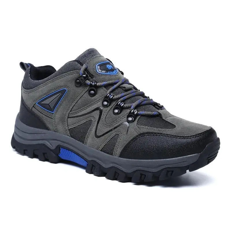2024 New Outdoor Sports Shoes Men's Reverse Velvet Leather Low Top Hiking Shoes Comfortable Hiking Shoes Large Size Casual - Image 6