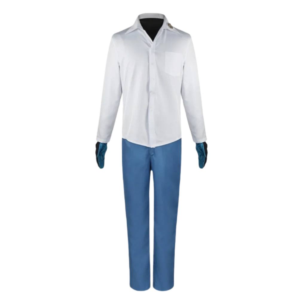 Snow Cosplay Costumes SK8 Anime School Uniform Halloween Celebration Men High School Student  White Skirt  and Blue Pants