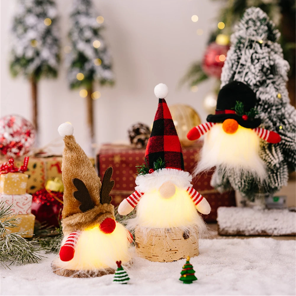 Christmas Decoration Holiday Decoration Old Man Small Sling Lamp Doll Window Ornaments Selected Materials Dwarf Pendant