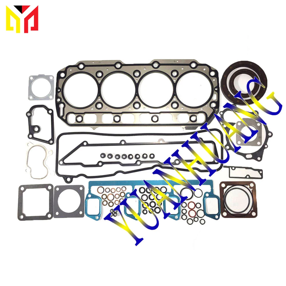 4TNE106 Engine Rebuild Kit Overhual Repair Gasket Set For Yanmar & John Deer Tractor Liner Piston Ring Bearing