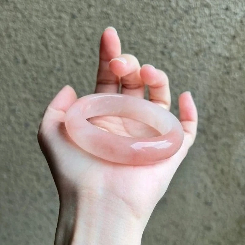 

New Natural Gold Silk Jade Peach Blossom Brewed Bracelet, Exquisite, Fashionable and Elegant Jade Bracelet