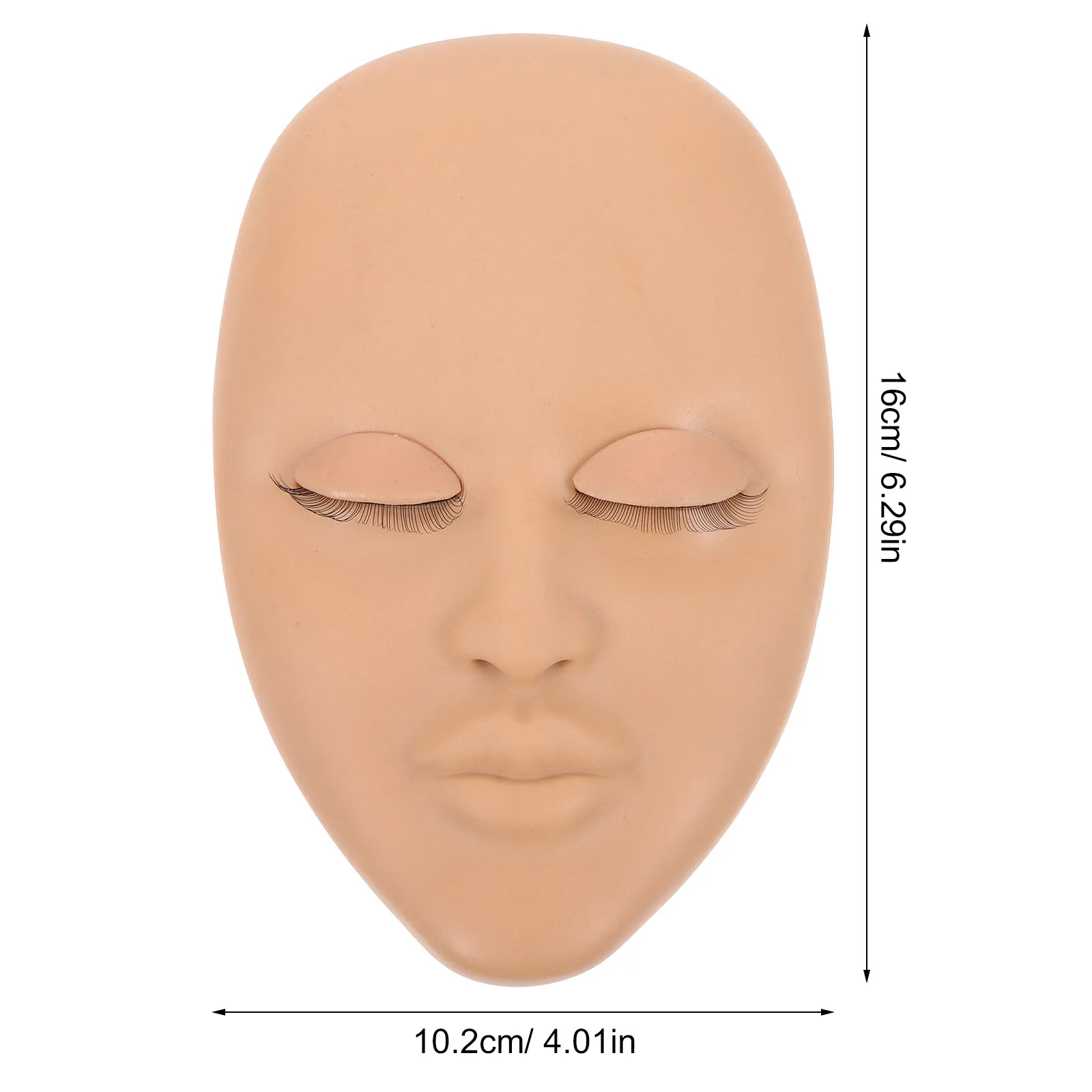 Lash Mannequin Head Smooth Realistic Texture for Eyelash Extension Makeup Practice Training Tool Lash Extension Practice Head