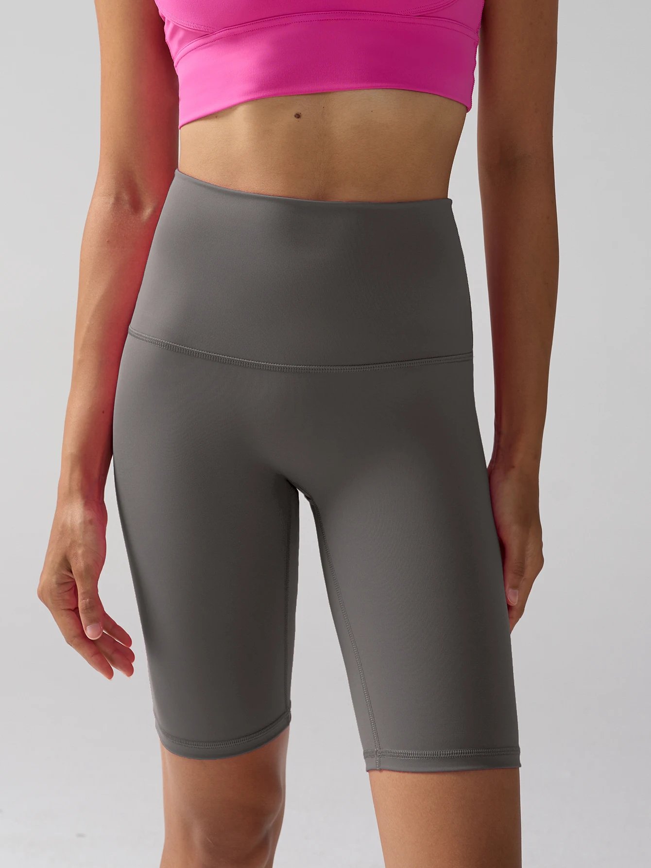 Damen High-Waist Biker Yoga Shorts Ohne Peinliche Linien Po-Lifting Atmungsaktiv Bequem Lauf- Workout- Fahrrad-Sportshorts