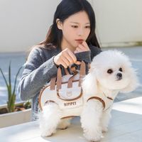 Portable Double Shoulder Dog Carrier Backpack Breathable Washable Pet Strap Artifact Adjustable Dog Outing Bag Travel