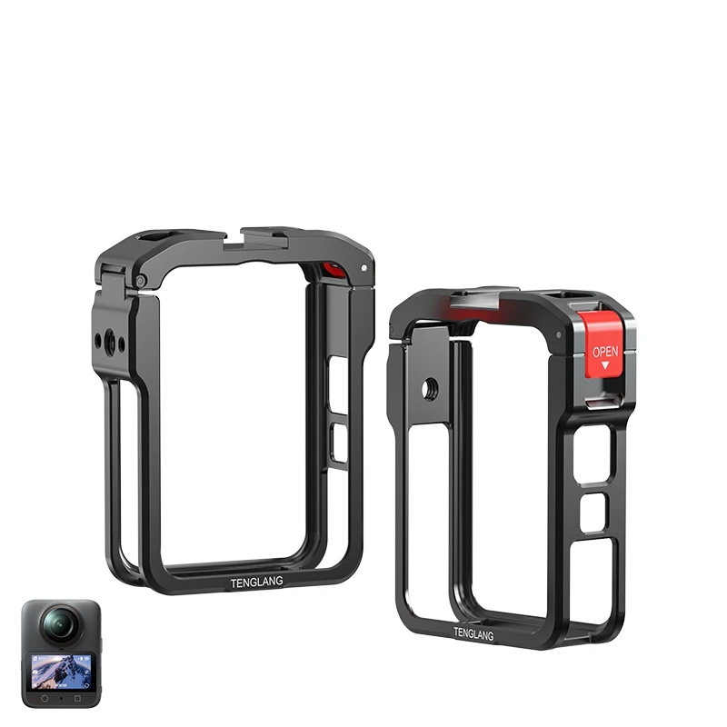 

1pc Suitable for DJI OSMO 360 panoramic action camera metal rabbit cage expansion protective frame