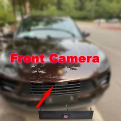 HD Car Front View Parking Night Vision Positive Waterproof Logo Camera For Porsche Macan 2014 2015 2016 2017 2018 2019-20