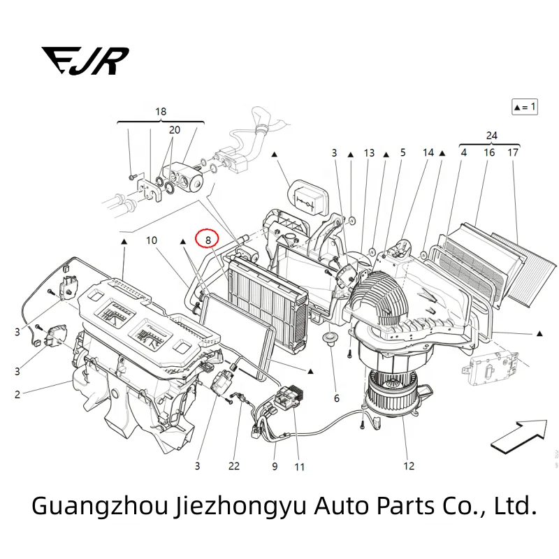 High quality Evaporator assembly For Maserati Ghibli Levante Quattroporte OEM 673009412