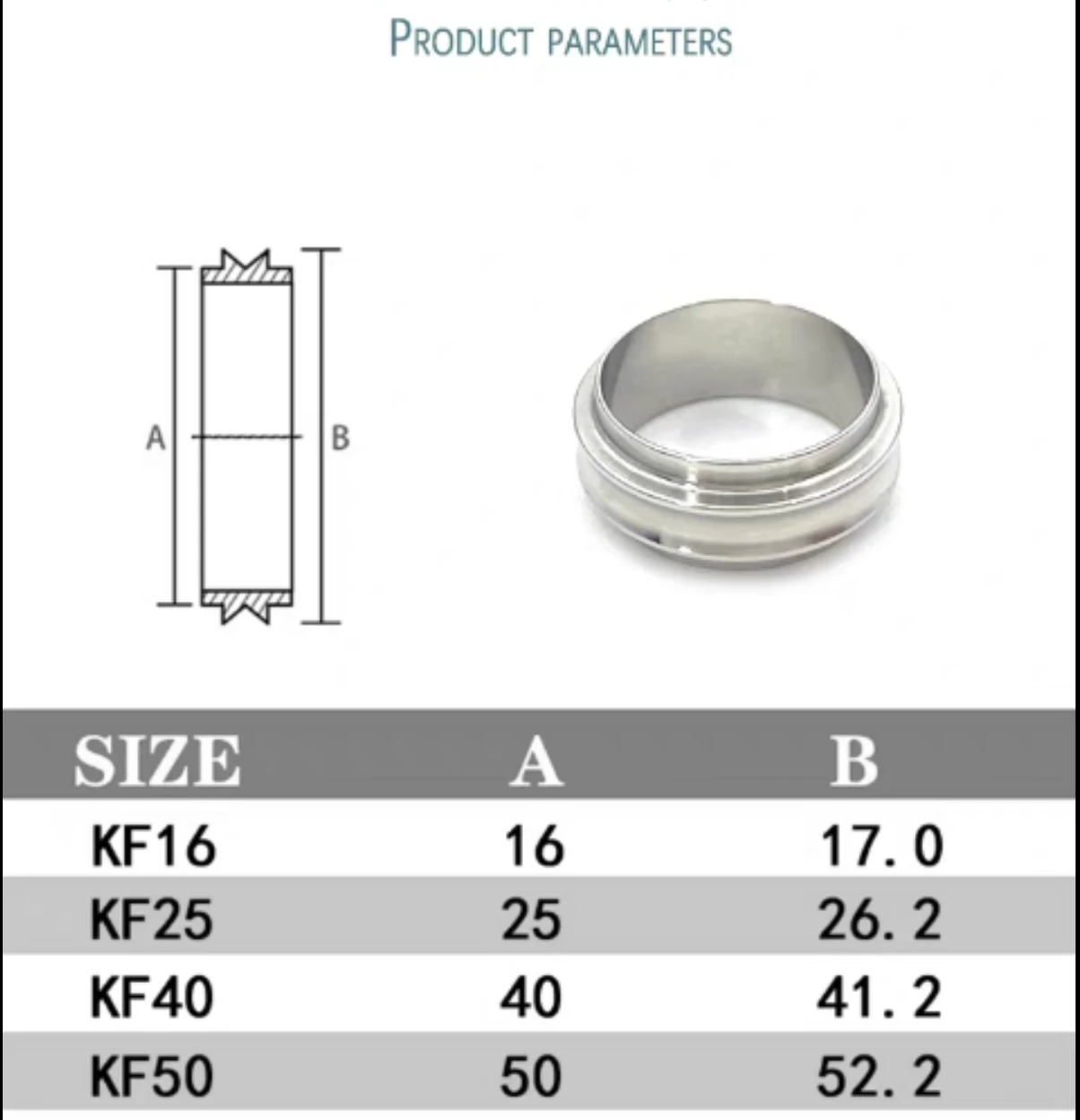 

KF stainless steel aluminum alloy bracket ring, independent center bracket ring,vacuum sealing ring,sealing ring single bracket.