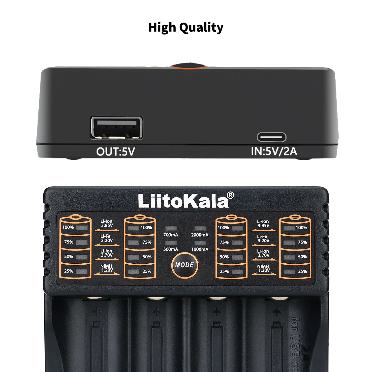 1-5PCS LiitoKala Lii-402+U1 18650 Smart Battery Charger 1.2V 3.7V 3.2V 3.85V for 26650 18500 18350 17500 16340 14500  Battery