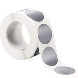 50-300pcs Silver Scratch Off Stickers Round Shape Labels Sticker DIY Handmade For Game Scratch Sticker Labels Stationery