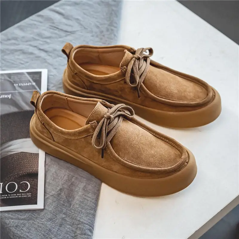 

Мужские ботинки-пустыни из натуральной кожи в стиле ретро, повседневные ботинки Faion Work oes с дышащим круглым носком