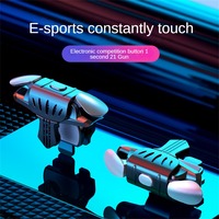 AS02 PUBG Mobile Game Trigger For Phone Gaming 6 Finger Trigger Sensitive Shoot Game Trigger L1 R1 Aim Keys Game