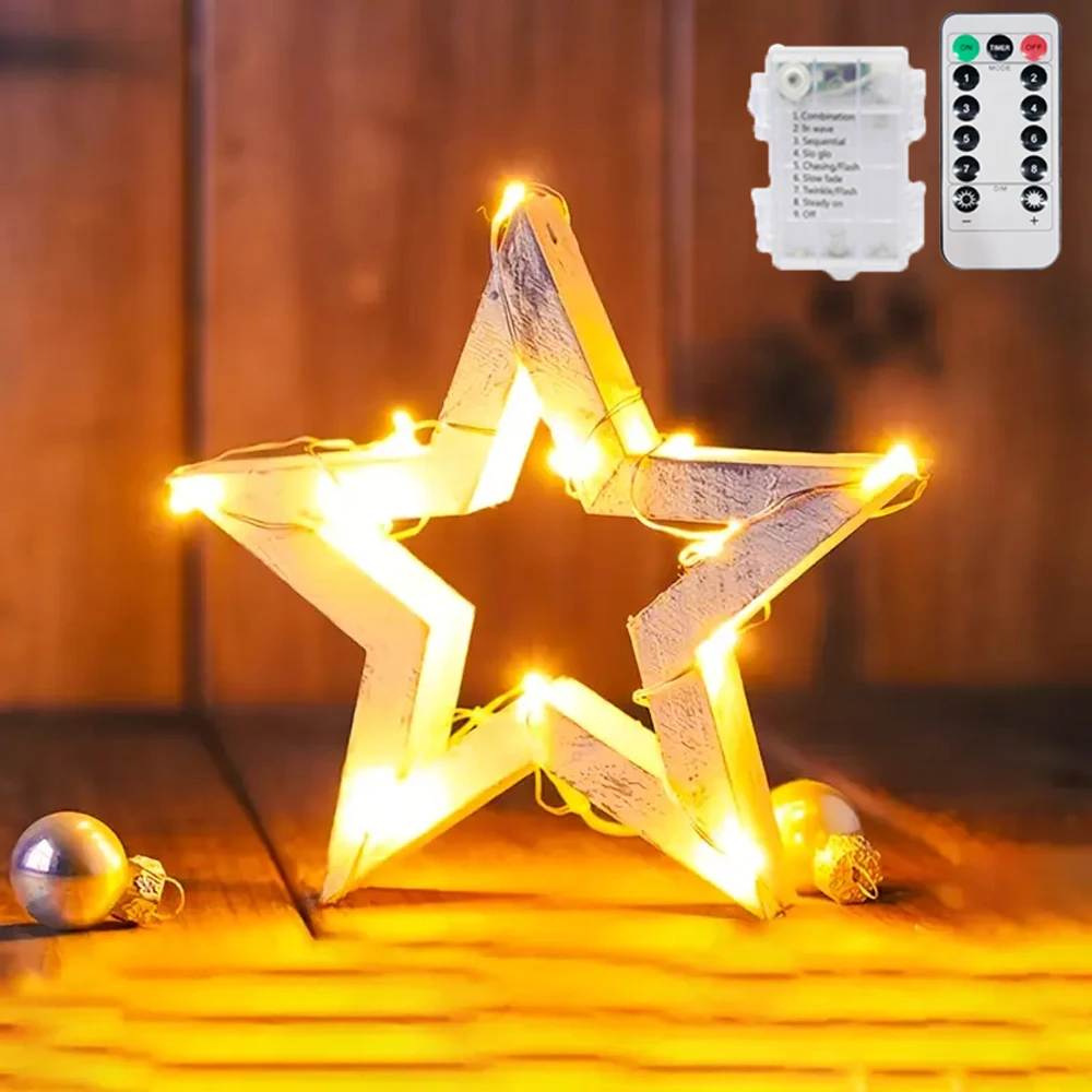

8 Mode Battery LED Fairy Lights Remote Copper Silver Wire Light Garland Birthday Wedding Party String Lights for Home Decoration