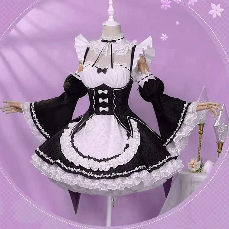 

Collab Series:Remm Cosplay Re: Zero Lost in Memoriess cos 2025 new Rem Maid Cosplay Costume Halloween Christmas Carnival Suit