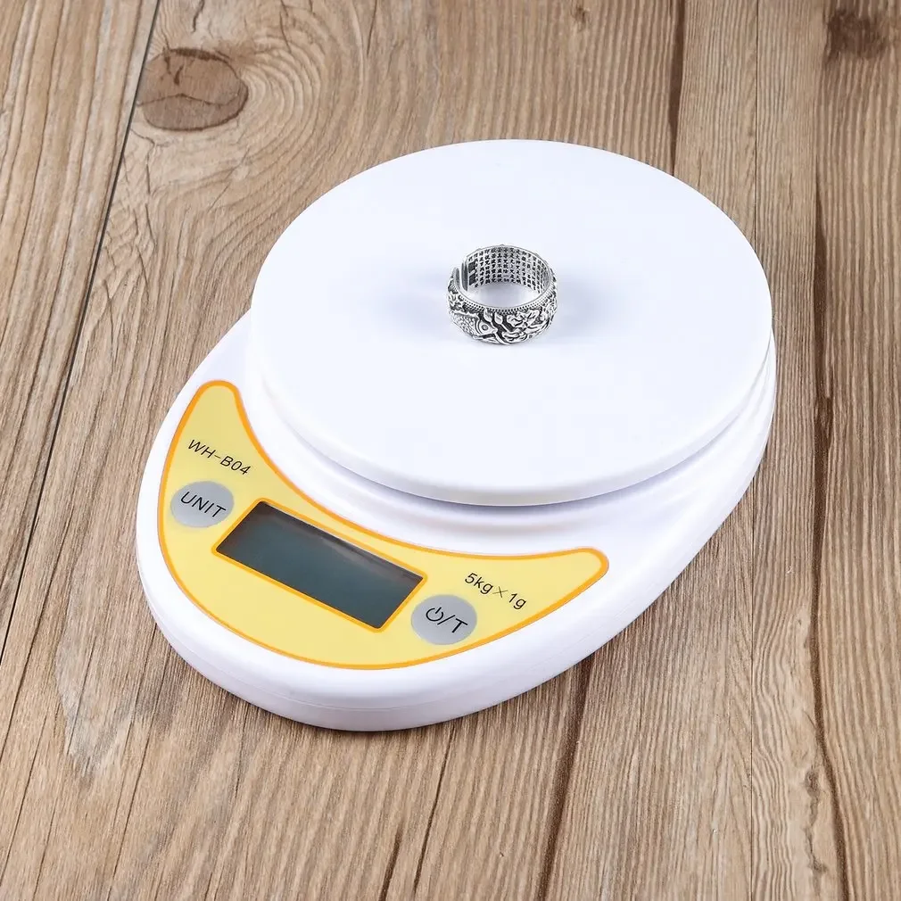 LCD Display Digital Kitchen Food Scale 5kg/1g Balance Weighing Electronics - WH-B04