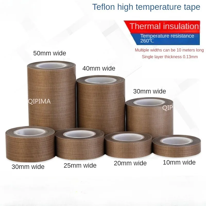 Hot Melt Cloth Ironing Vacuum Machine Accessories Fireproof Tape Teflon Tape High-temperature Resistant Insulation Tape