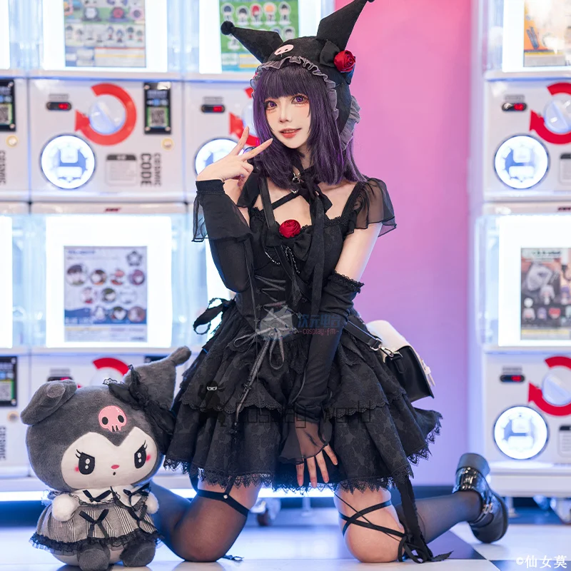

Аниме My Dress Up Darling Косплей Костюм Kuroe Shizuku Женское Милое Платье Лолиты Униформа Хэллоуин Карнавальная Вечеринка Полный Комплект