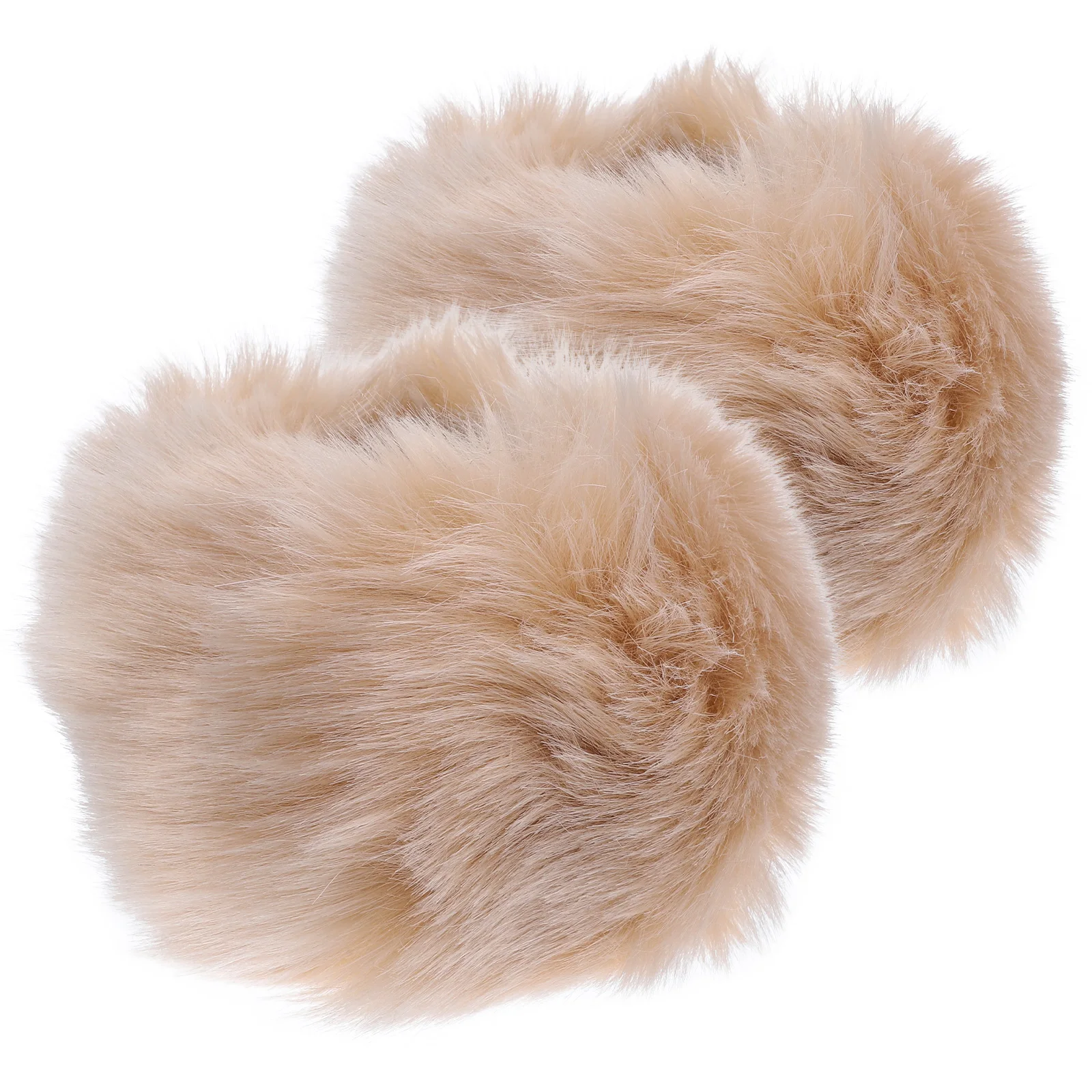 

Fuzzy H Cuffs Women Faux Wrist Warmers Winter Cold Weather Cuff Accessories Artificial Thermal Gloves