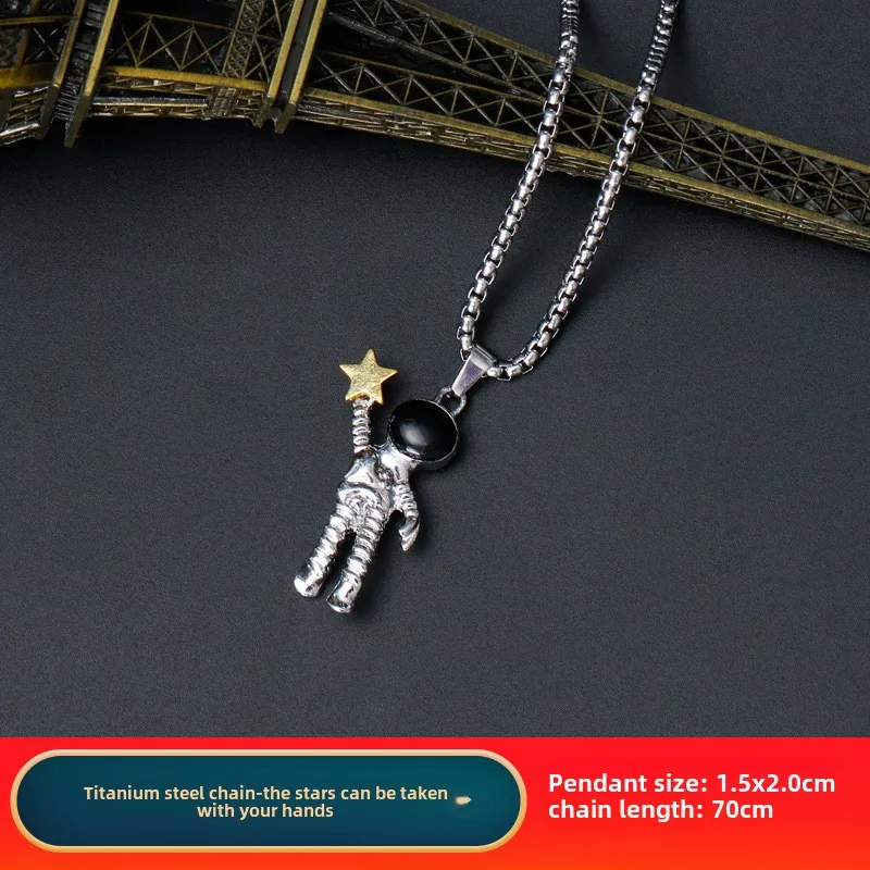 JesusCrossNecklaceRobotDinosaurAngelPendant mode charme hexagramme Clown ours collier vêtements correspondant accessoires cadeau pour hommes