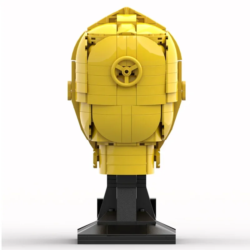 607 stücke MOC C Kopf Helm Sammlung Stil Stern Modell Bausteine DIY Weihnachten Geschenke Kreative Spielzeug Bildung Kinder Geburtstag