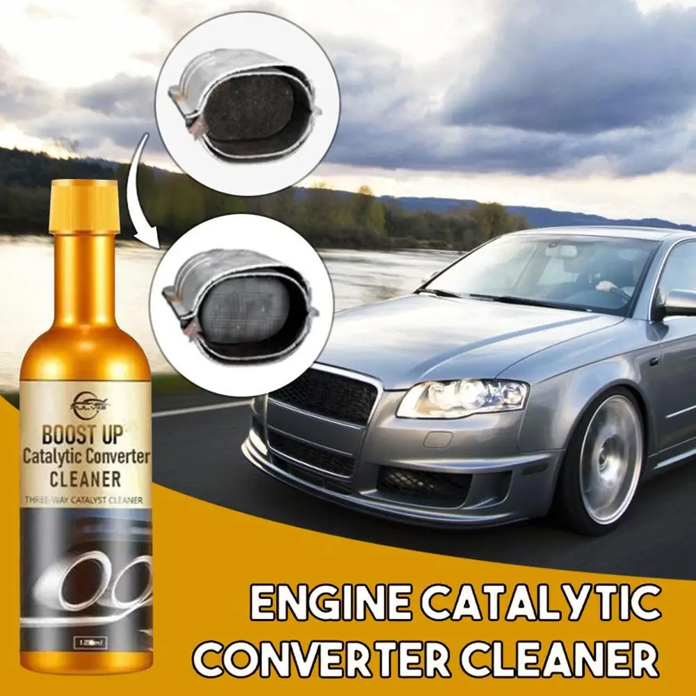 120ML Boost Up Engine Catalytic Converter Cleaner for Vehicle Engine Deep Cleaning Multipurpose Removal Carbon Deposit B0E9