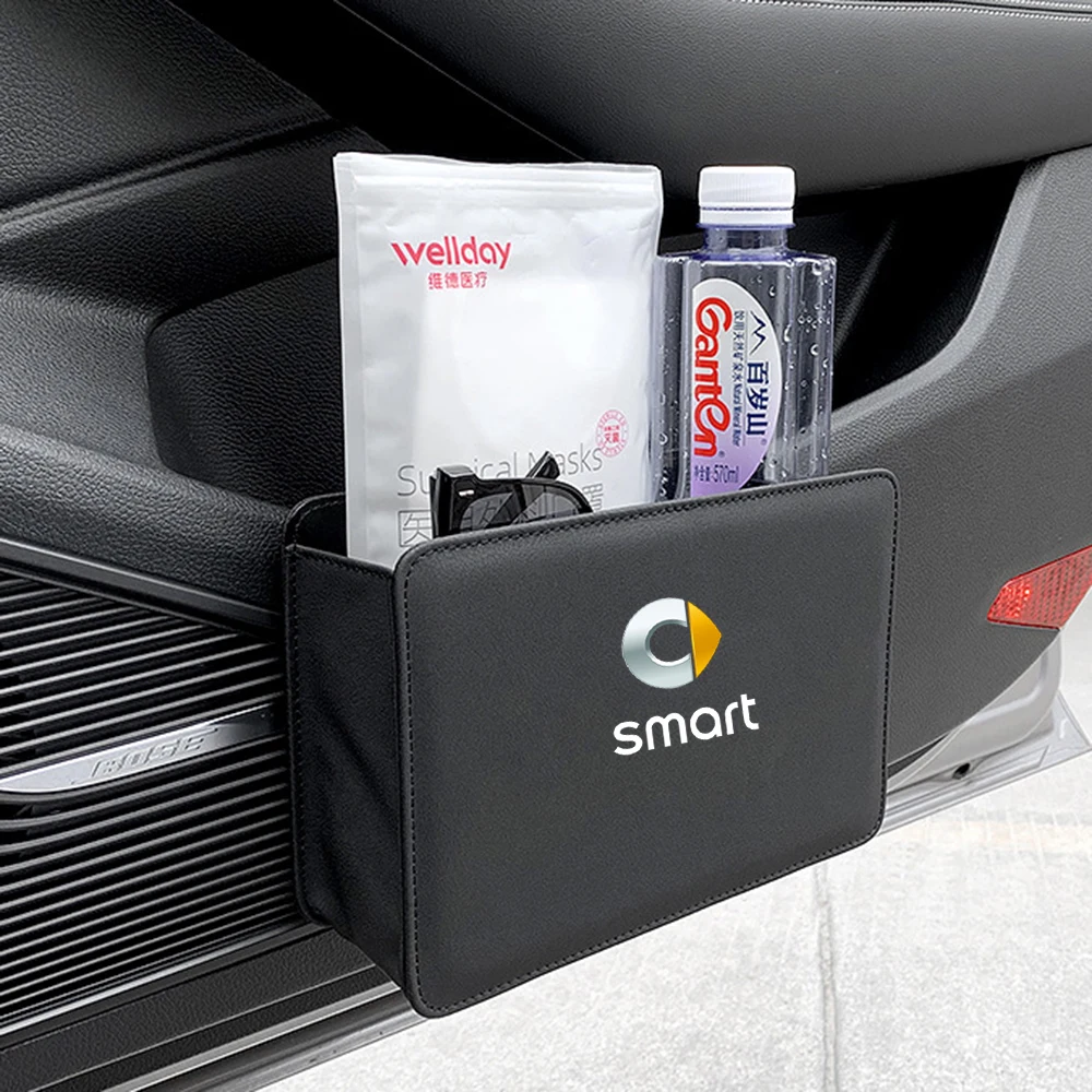 Car Trash Can Collapsible Leak-Proof Storage Bag Backseat with Garbage Bag for SMART Forfour 453 451 452 450 454