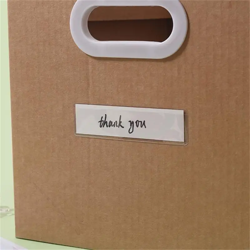 Clear Adhesive Label Pockets With Strong Backing Label Bags For Home And Office Use Sticker Pockets