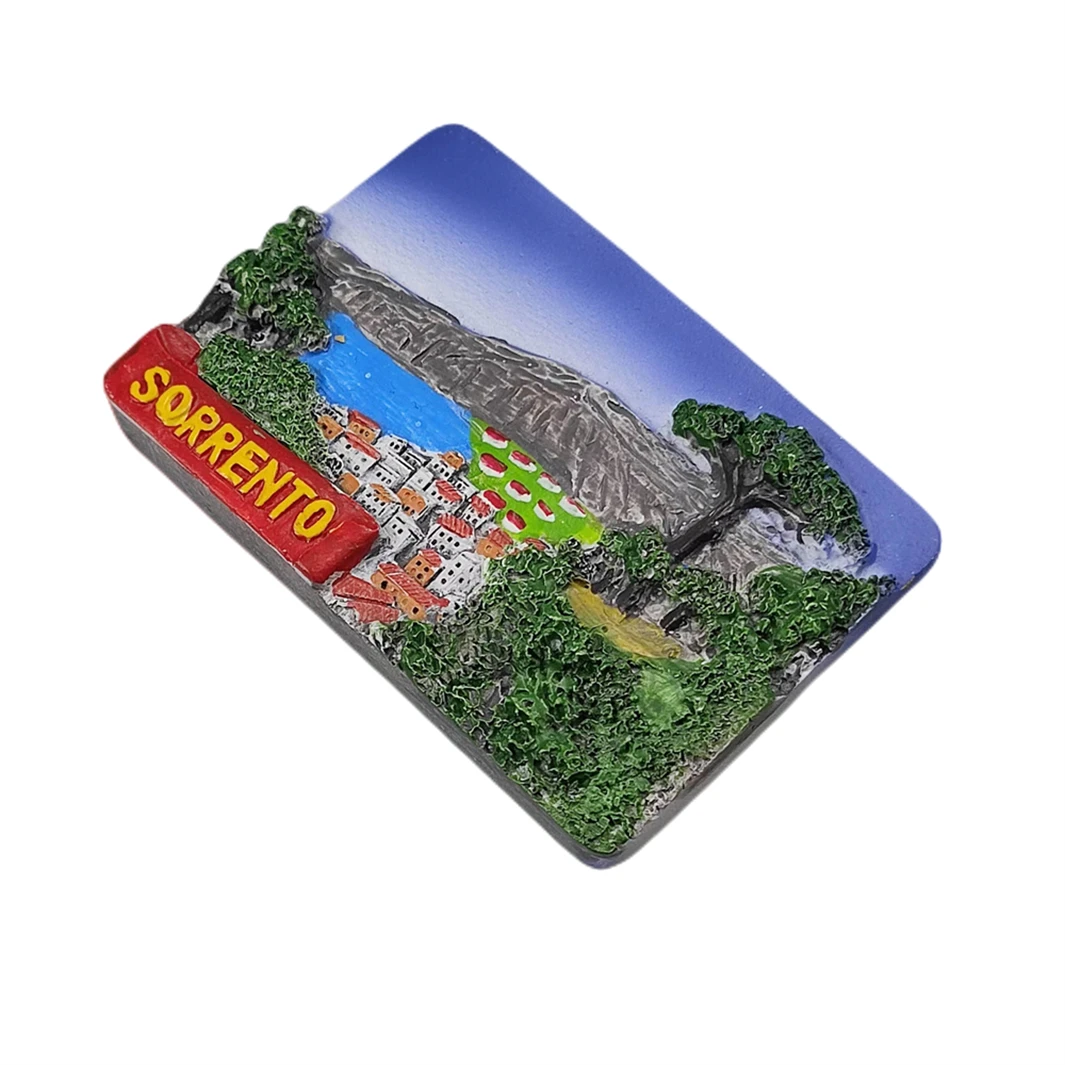 Sorrento Italy 3D Fridge Magnet Souvenir Gift,Resin Handmade Refrigerator Magnet Home & Kitchen Decoration Collection