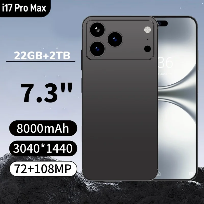 

2026 Original NEW Pad Tablet PC i17 Pro 7.3 inch HD 4K Android 14 22GB+2TB 8000mAh Battery 4G 5G Dual Sim Card WiFi GPS Google