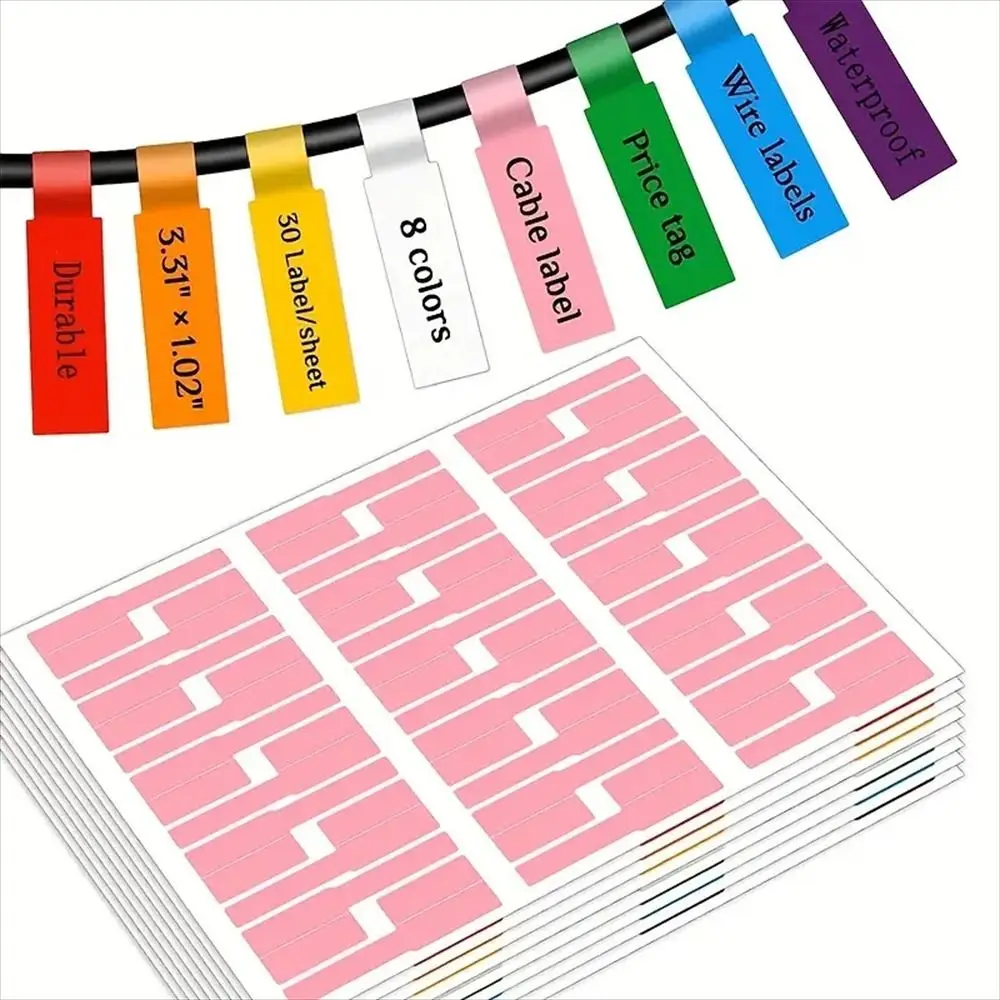 Label Kabel Tahan Air Tag Dapat Menulis Pada Label Kabel Tulisan Tangan Pembuat Stiker Label Cetak Berbentuk P Printer Laser