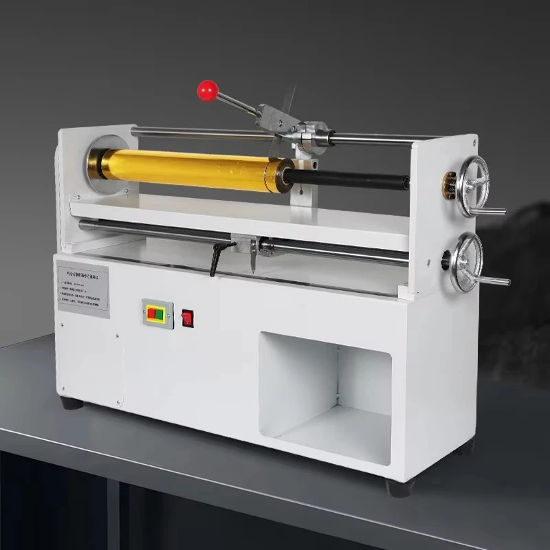 Hot Stamping Paper Cutting Device Two Bar Spiral Blade Design 750mm Size Adjustable Cutting Speed Stable Home Office Storage Use