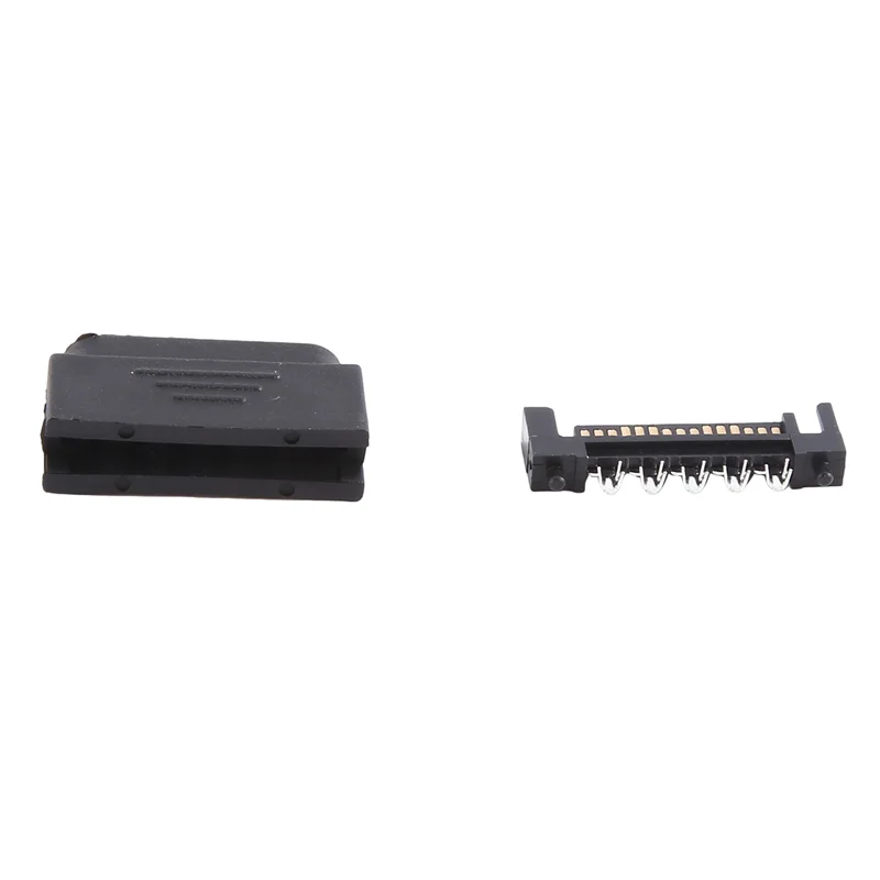 ELECT-100Pair L29-Sata Plug 5 Holes SATA Male SATA Male Socket Serial Port 15P Power Connector Shell Plug And Shell