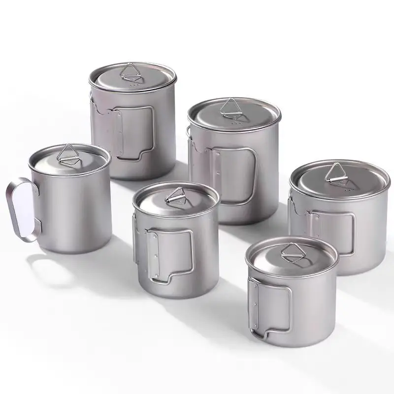 Camping Titan Topf 300 ml 450 ml 750 ml Ultraleicht Kochgeschirr Klappbecher Ti Tassen