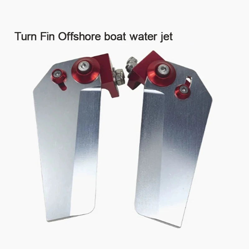 1 Pair New 95mm Stainless Steel Steering Assist Water Knife  for RC Offshore Racing Boats–Metal Steering Fins for O-Boat Models