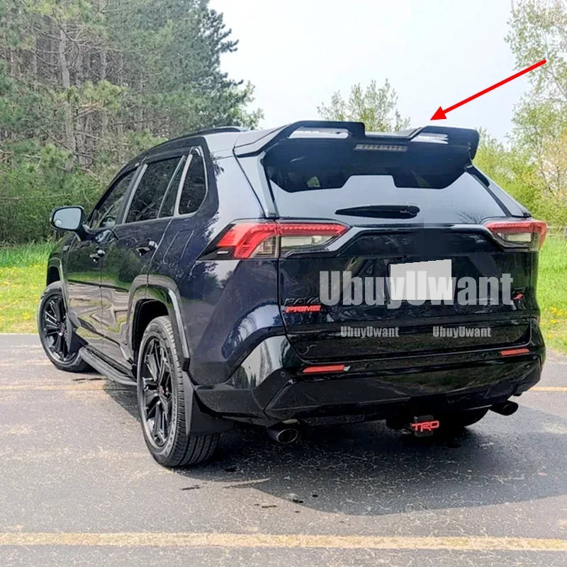 Für Neue RAV4 RAV 4 2019 2020 + ABS Kunststoff Unlackiert Außen Heckspoiler Schwanz Trunk Boot Flügel Dekoration Auto Styling