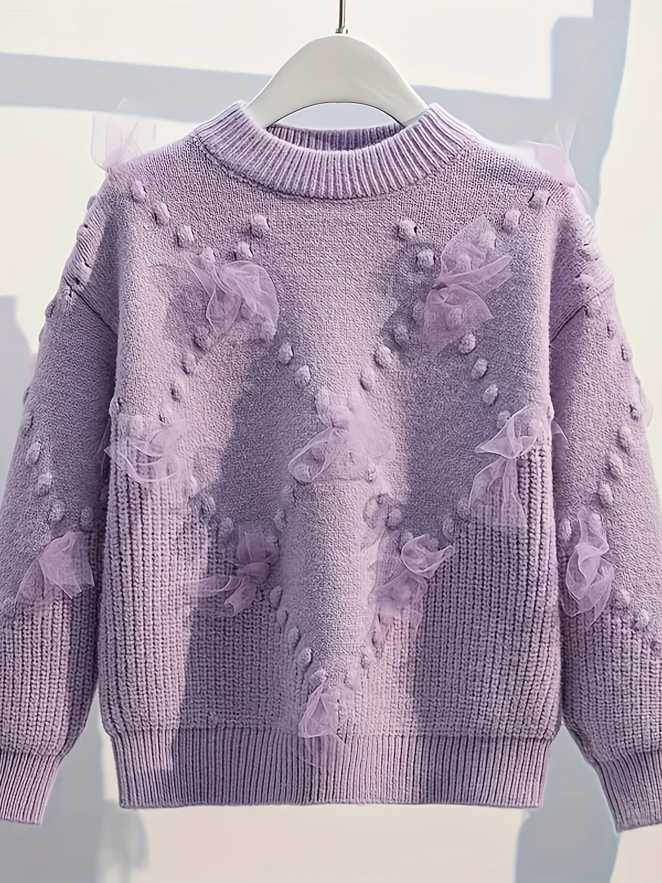 Girls Thickened Sweater Winter New Fashionable Kids Knit Pullover Warm Jumper Children Bottoming Shirt 4-12 Years